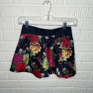 Ted Baker Floral Kids Skirt - Black, Red, Yellow, Green